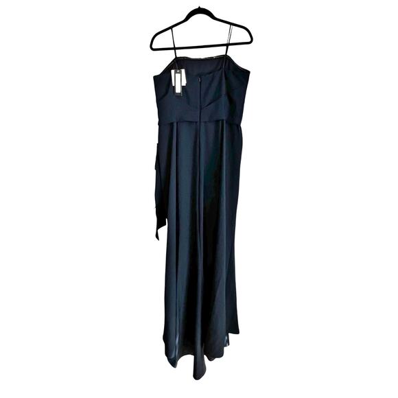 Betsy & Adam Women's Strapless Faux Wrap Evening Dress Navy Size 14 NWT - Picture 6 of 13